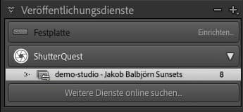 Lightroom-Plugin-Integration mit ShutterQuest